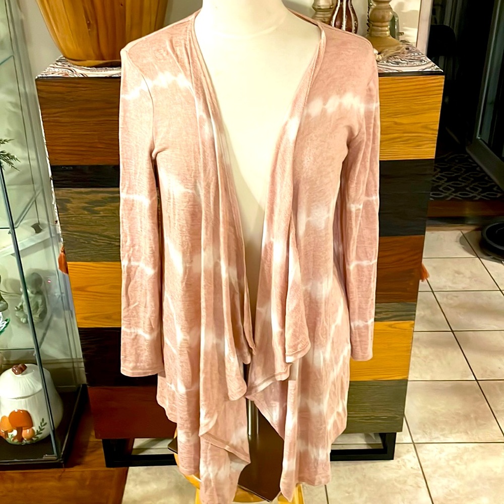 Size medium pink tie dye colored Knox Rose cardigan